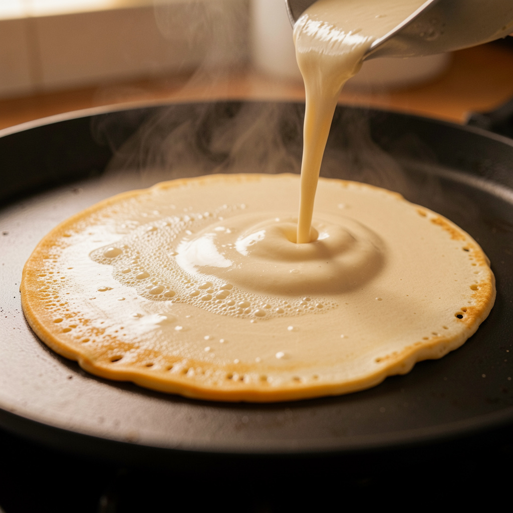 Pancakes making
