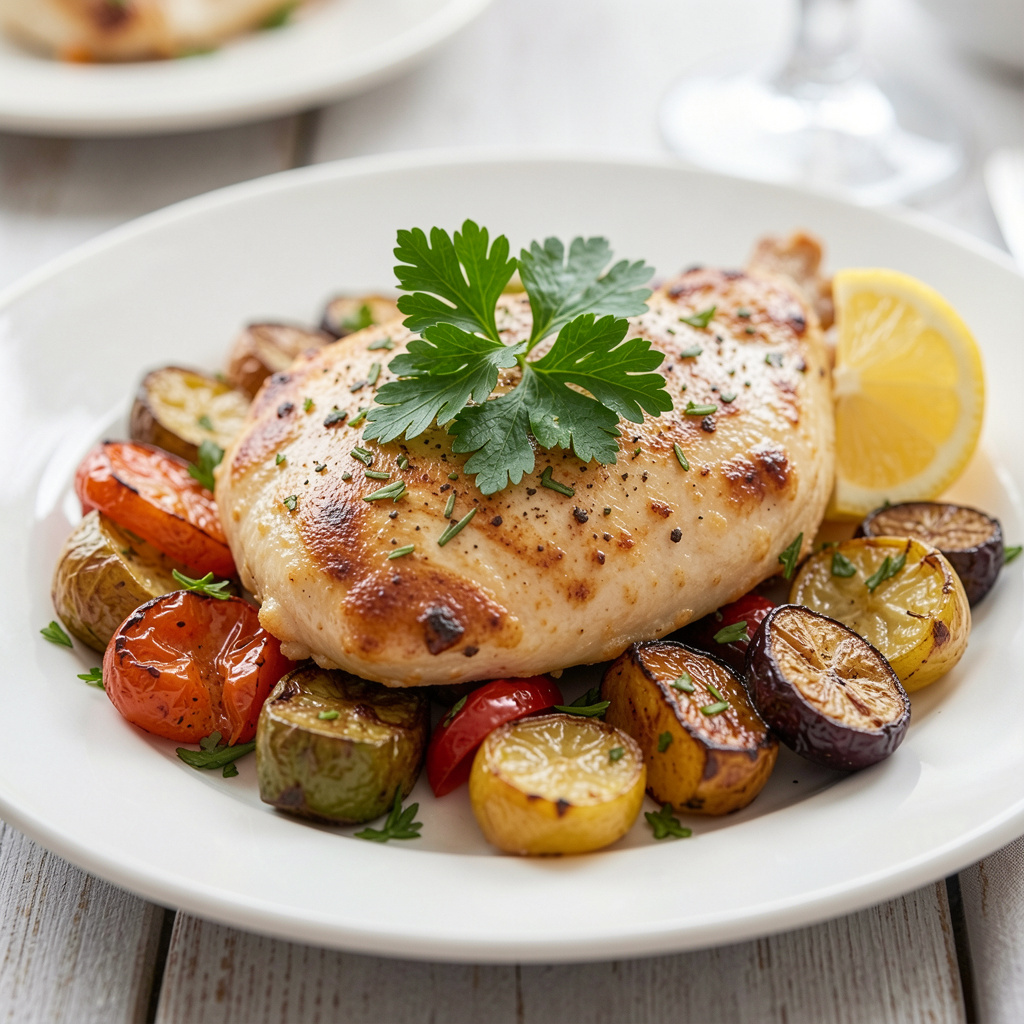One-Pan Lemon Garlic 