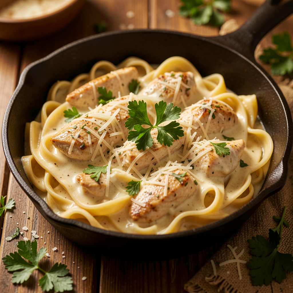 Creamy Garlic Chicken Pasta